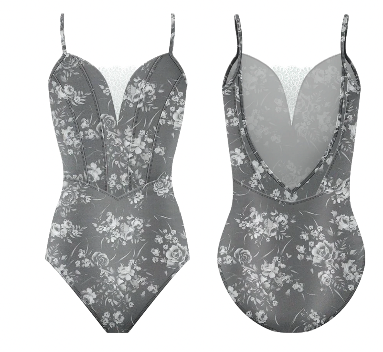 Antoinette Leotard in Dove Grey