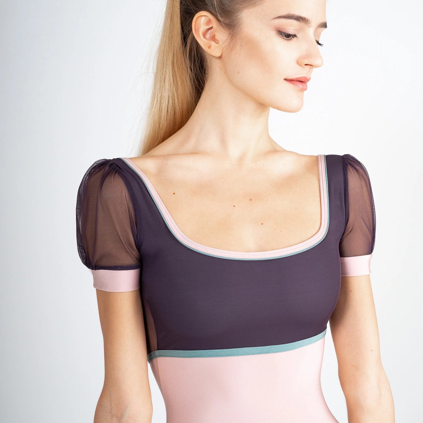 Penelope Leotard in Rose Colorway