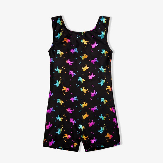 Halographic Unicorn Gymnastics Biketard