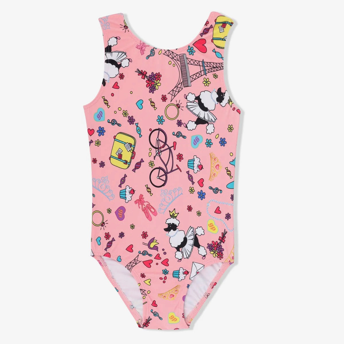 Poodle Goes to Paris Gymnastics Leotard