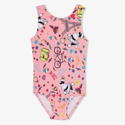 Poodle Goes to Paris Gymnastics Leotard