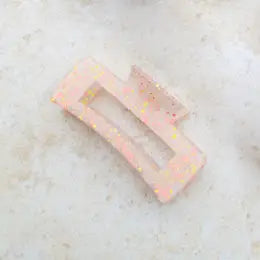 Long Rectangular Hair Clip - Confetti