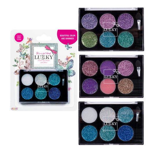 Eye Shadow Cream with Glitter Palette