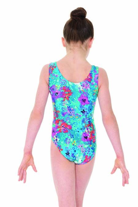 Girls Gymnastics Leotard with Matching Scrunchie - 7822 Secret Garden