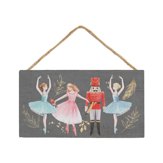 Nutcracker Ballet Character Hanging Decorative Sign