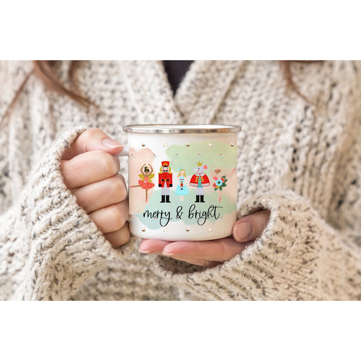 Nutcracker Enamel Mug