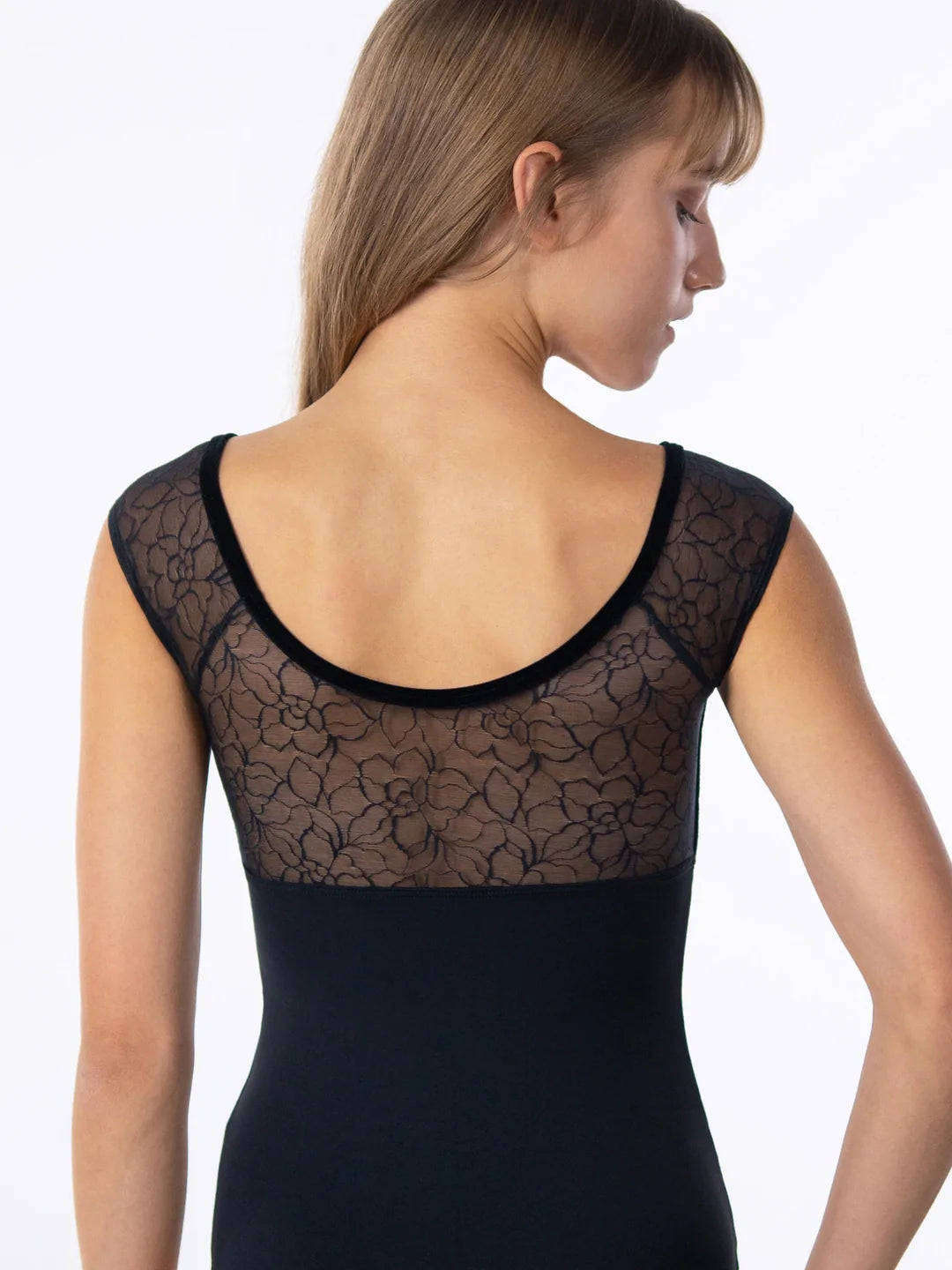 Girls Velvet Empire Cap Sleeve Leotard - 2440C