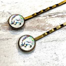 Cabochon Bobby Pins