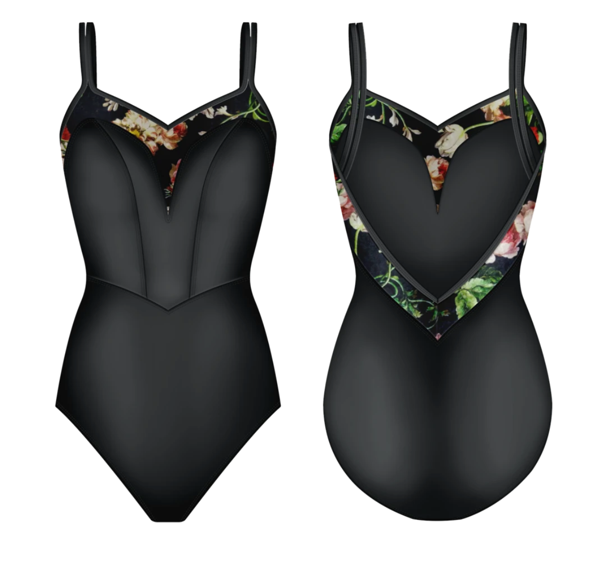 Valentina Camisole Leotard - Jet