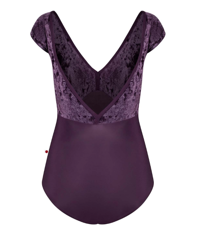Alicia Velvet Cap Sleeve Leotard