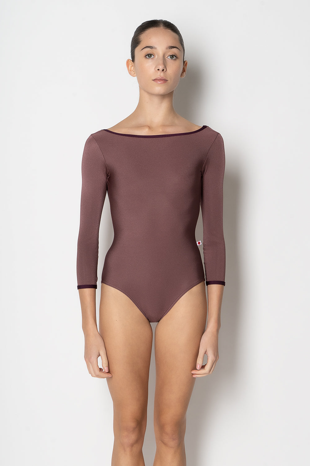 Sofiane Three-Quarter Sleeve Leotard