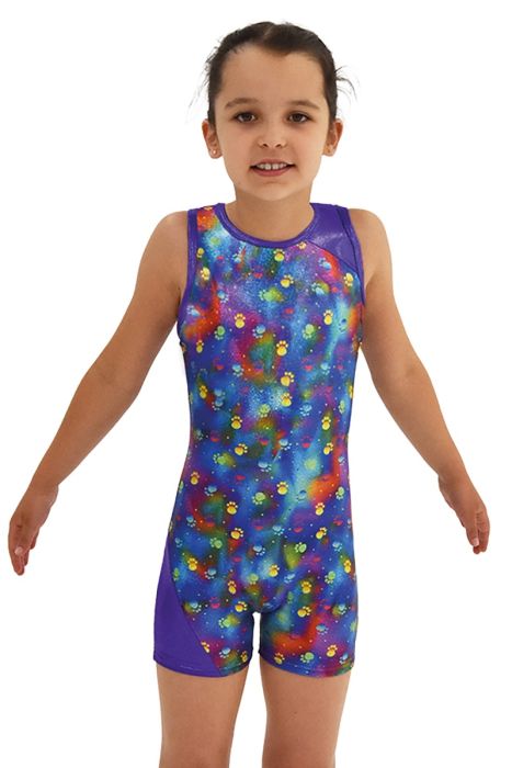 Girls Gymnastics Unitard & Matching Scrunchie - 7801