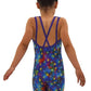 Girls Gymnastics Unitard & Matching Scrunchie - 7801