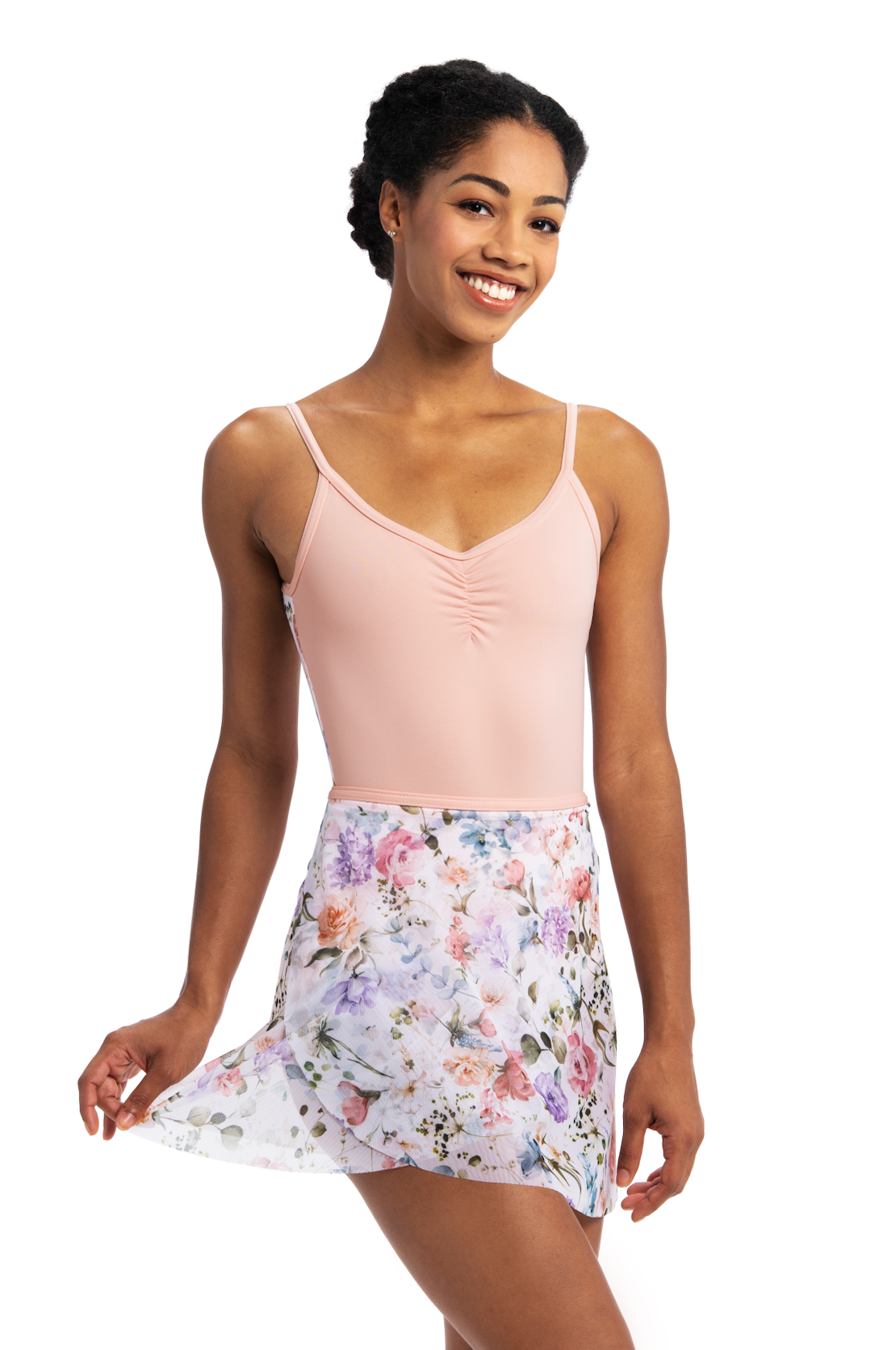 Wrap Skirt in Flora Print - 501FA