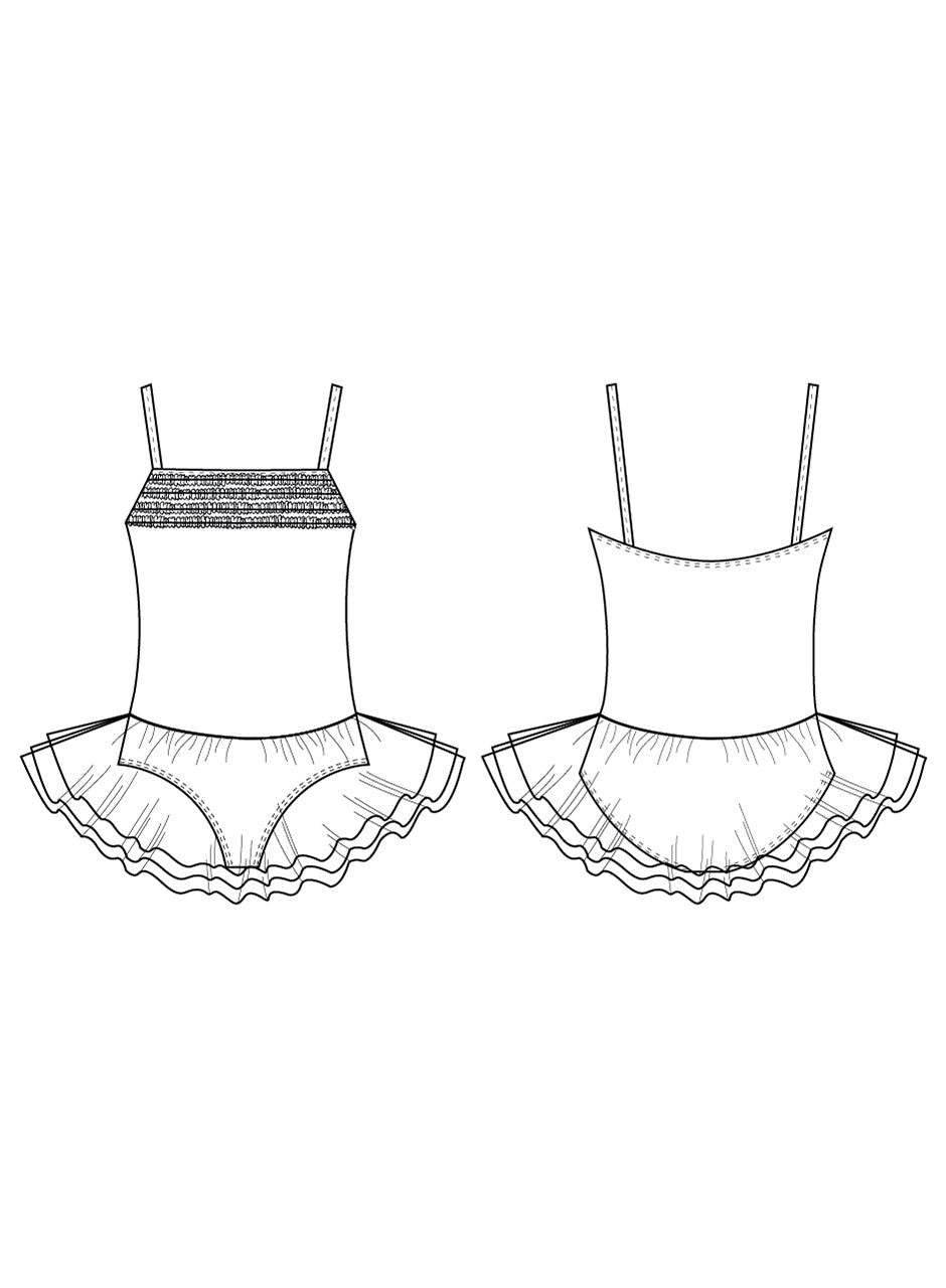 Girls Desdemona Tutu Leotard - CL7120