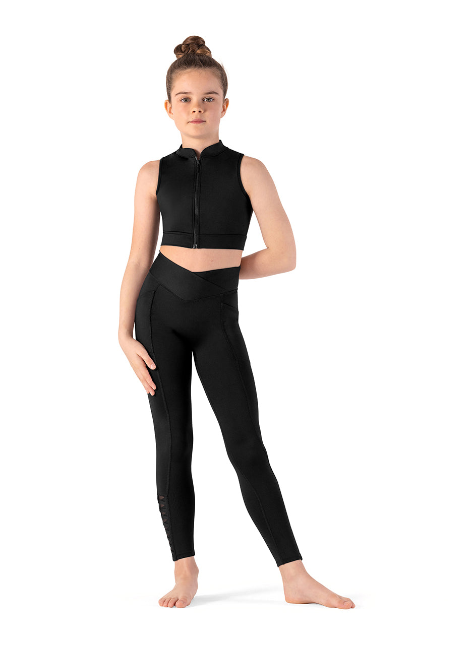 Girls Full-Length Weave Leggings - CP8468