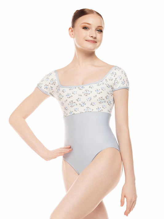 Jane Cap Sleeve Leotard - Secrets Blue