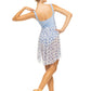 Back Tuck Mesh Skirt - Vintage Rose