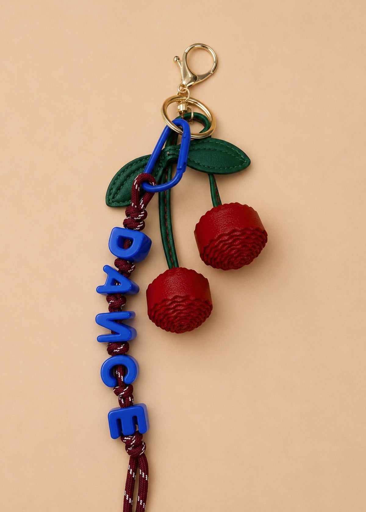 Bold Cherry Dancer Bag Charm