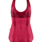 Jaione Halter Leotard - Cerise