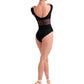 Mesh Cap Sleeve Leotard - L20011B