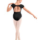 Girls Embroidered Cap Sleeve Leotard - M20013C