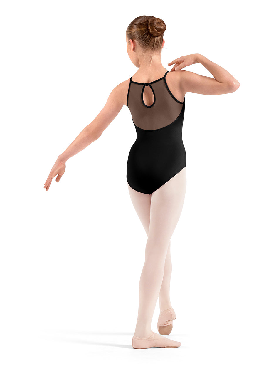 Girls Embroidered Halter Leotard - M40007C