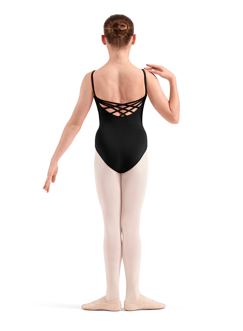Girls Camisole Leotard with Embroidered Bodice - M70009C