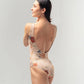 Diana Peach Bloom Tank Leotard