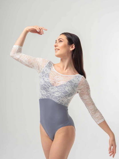 Penelope Lace Sleeve Leotard