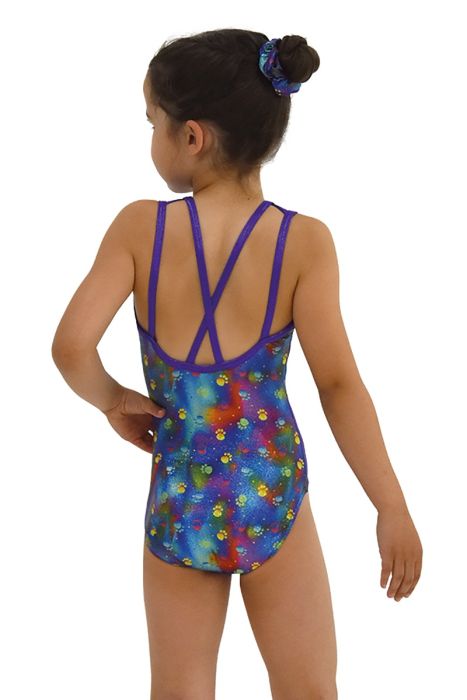 Girls Gymnastics Leotard & Matching Scrunchie - 7802