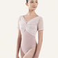 Siera Mesh Mesh Short Sleeve Leotard - DA4072MPN