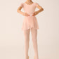 Girls Princess Seam Mesh Sleeve Leotard - 292C