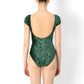 Sofiane Velvet Cap Sleeve Leotard