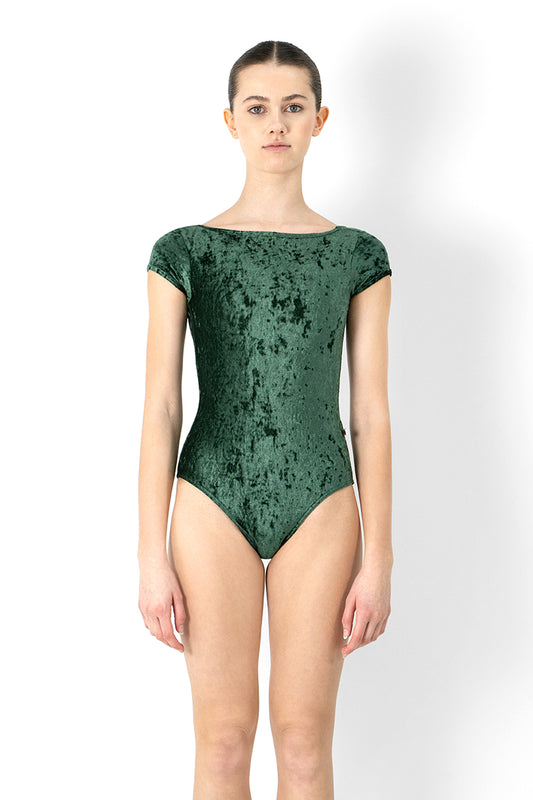 Sofiane Velvet Cap Sleeve Leotard