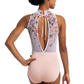 Gwyneth Leotard with Flora Print Mesh - 1138FA