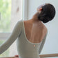 Alma Three Quarter Sleeve Leotard