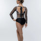 Audrey Leotard with Mesh Sleeves