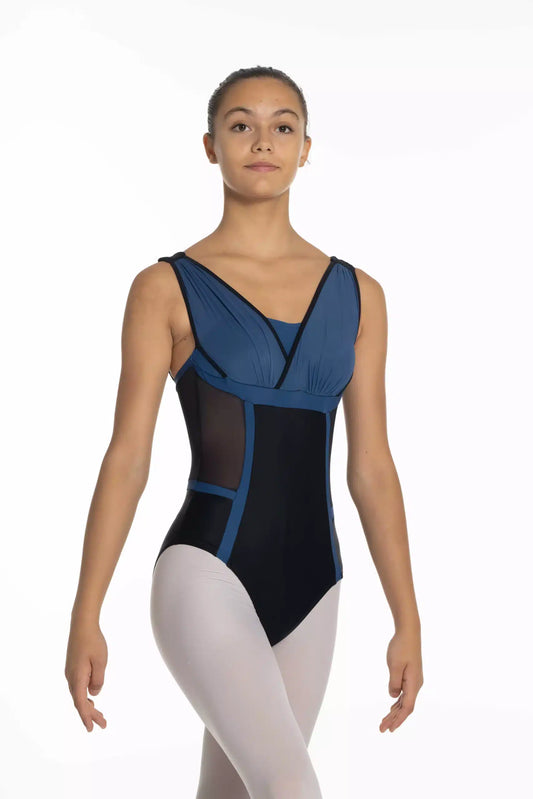 Nell Color Bloch Tank Leotard