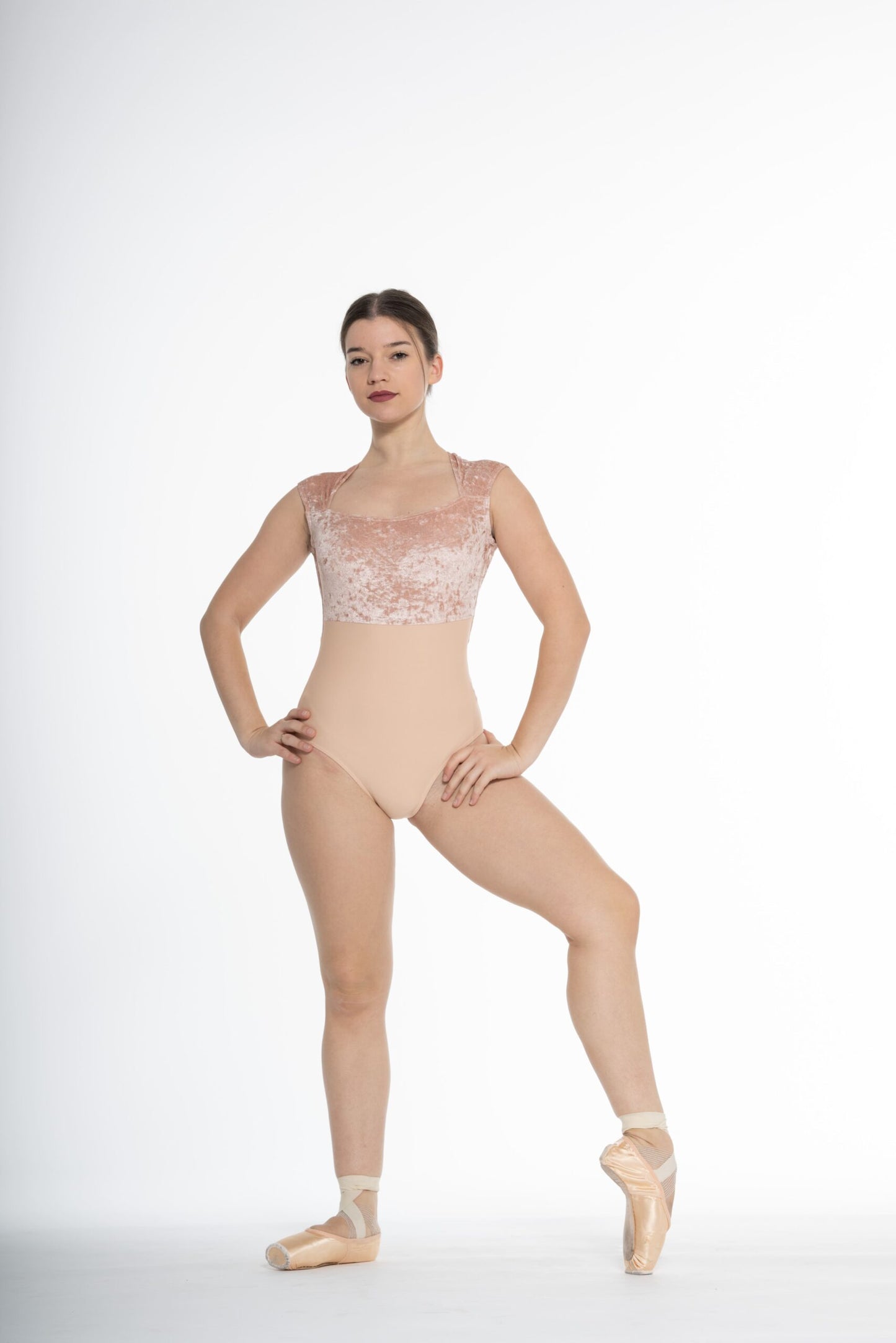 Faustine Velvet Cap Sleeve Leotard