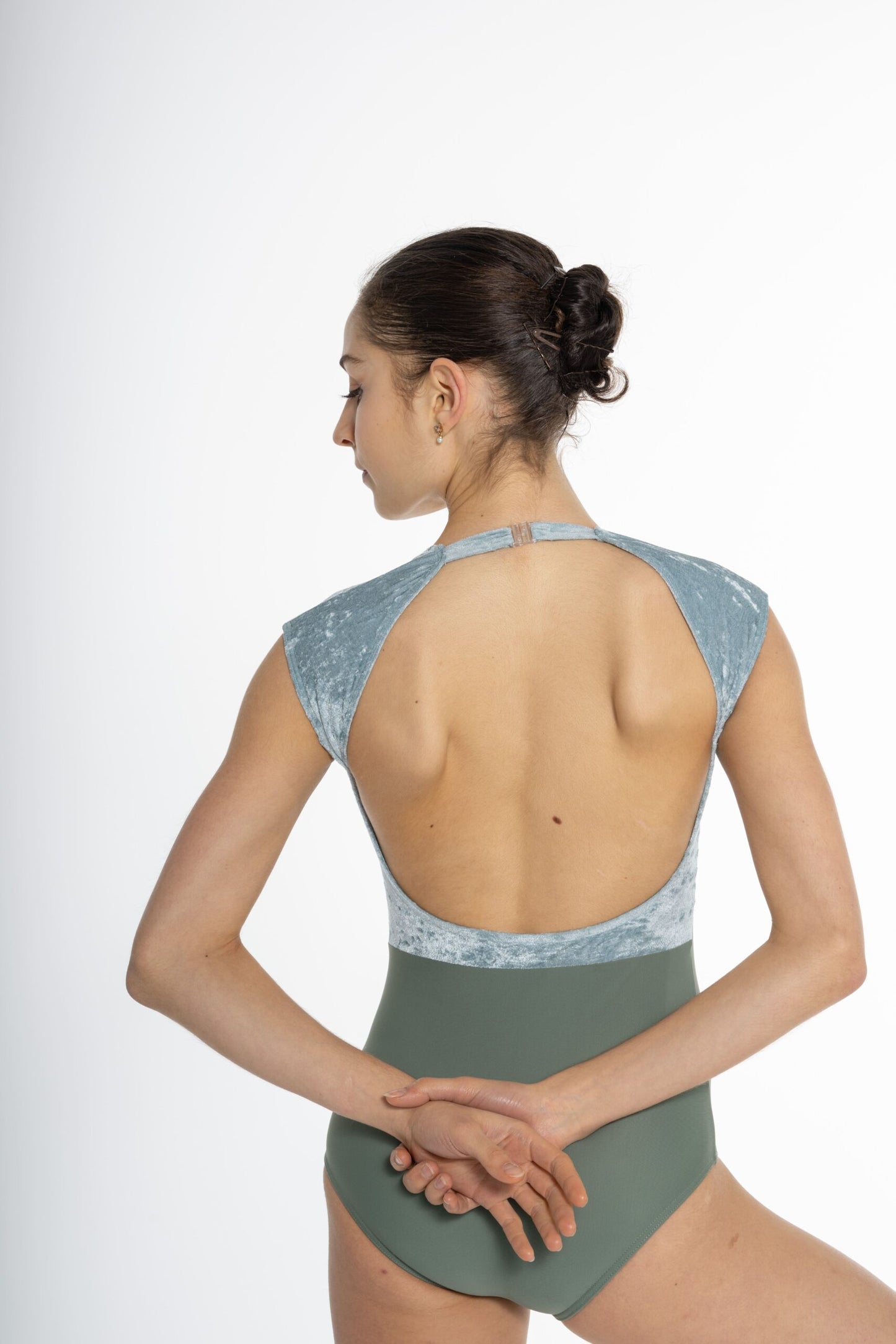 Faustine Velvet Cap Sleeve Leotard