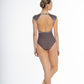 Girls Faustine Velvet Cap Sleeve Leotard