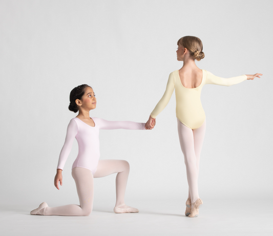 Girls Evelyn Long Sleeve Leotard