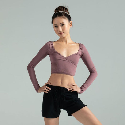 Mio Mock Wrap Bamboo Top