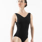 Triomphe Mesh Strap Leotard with Back Embroidery