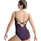 Sharon Camisole Leotard with Metallic Print