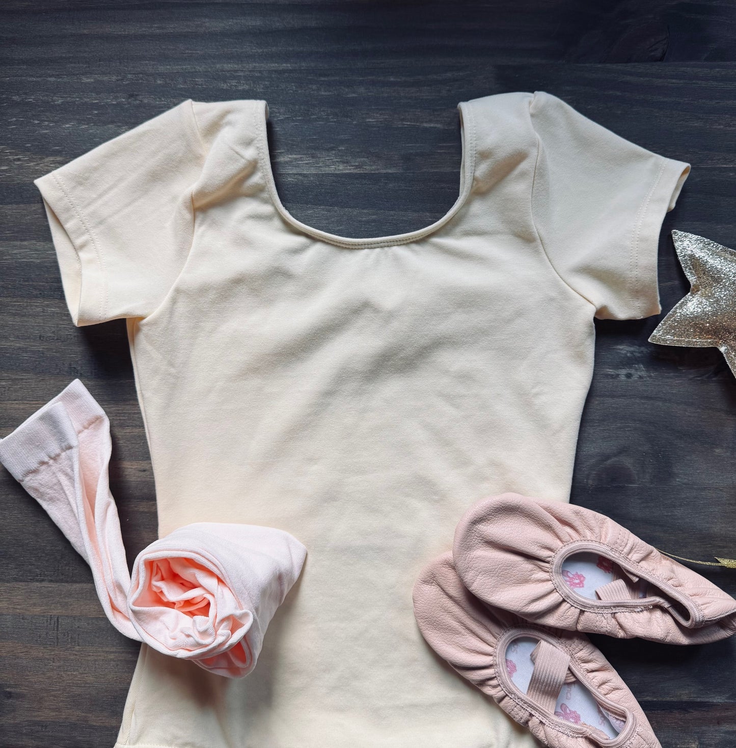 Beginner Ballet Kit - Yellow Leotard Size 8-10 - Footed Tight