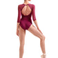 Mesh Three Quarter Sleeve Leotard - L60003