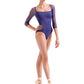 Mesh Three Quarter Sleeve Leotard - L60003