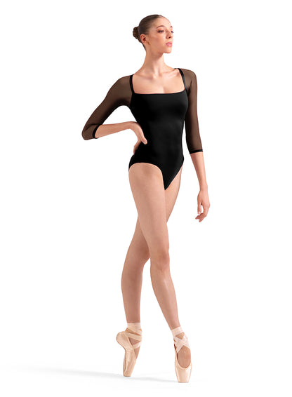 Mesh Three Quarter Sleeve Leotard - L60003